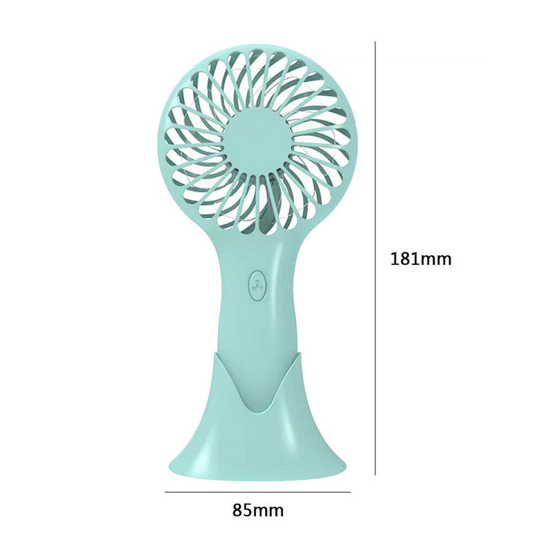 Mini Pocket Fan Cooler Air Handheld Portable Cooling USB Desk Fans (Green)