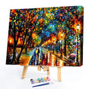 Painting By Numbers DIY Romantic Stroll Canvas Oil Art Picture Home Decor Kit