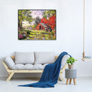 Frameless Storehouse Painting By Numbers Kit DIY Canvas Oil Wall Art Pictures