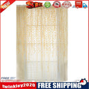 Pastoral Style Willow Floral Window Curtain Living Room Decor(Yellow)
