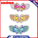 3pcs Rhinestone Butterfly Hair Clip Women Crystal Bow Bars Hairpin Ornament