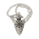 Helm of Awe Stainless Steel Aegishjalmur Chain Nordic Viking Rune Necklace