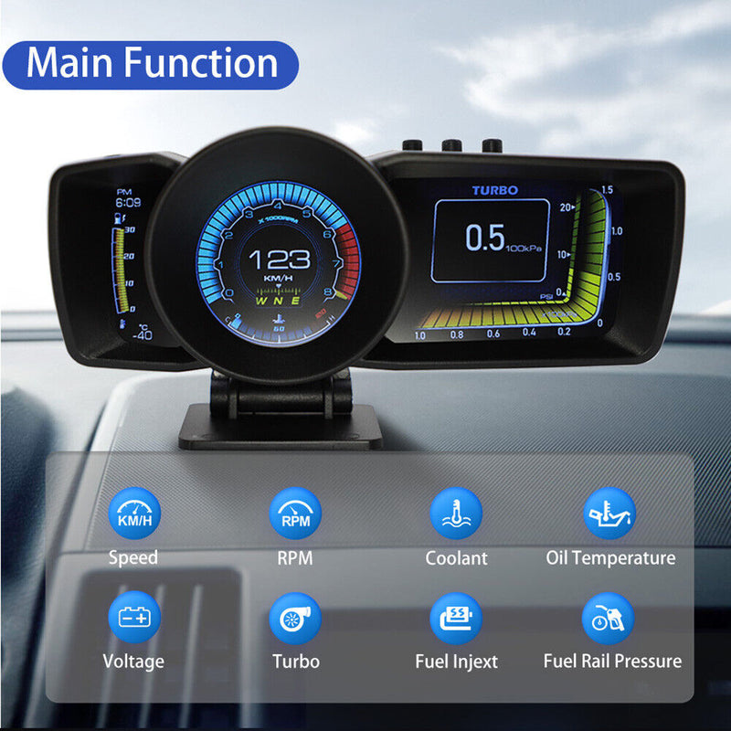 HUD Heads Up Display Professional Car HUD On-Board Computer Gauge for OBDII Cars