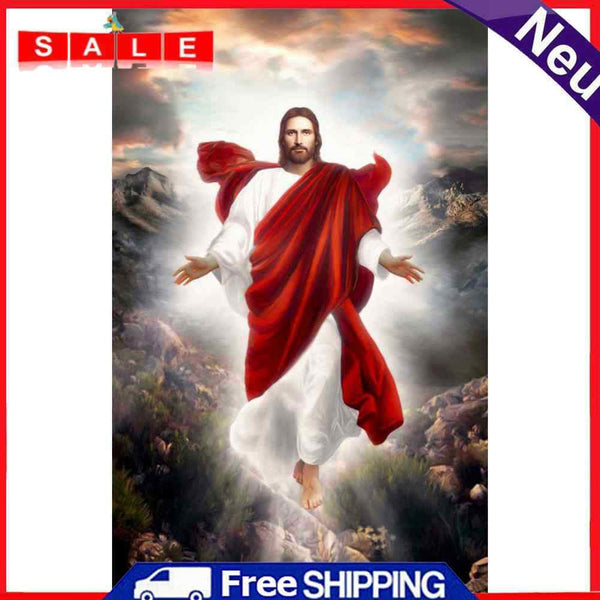 11CT Full Cross Stitch Nativity Stamped DIY Cotton Thread Needlework Printed Art