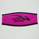 Neoprene Scuba Diving Cover Head Strap Hair Band Strap (Rose Red Black) Newly