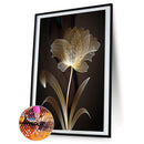 5D Diamond Painting Golden Flower Full Round Rhinestone DIY Home Decoration G