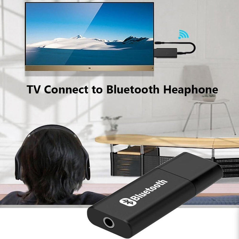 Dongle Stereo AUX Bluetooth 5.0 Adapter 2-in-1 Audio Receiver USB Transmitter