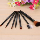 7pcs Makeup Brushes Professional Cosmetics Foundation Brush Face(Black)