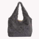 Autumn Winter Tote Bag Fluffy Fur Handbag Soft Plush Fashion Portable for Travel