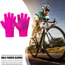 Summer Half Finger Gloves Breathable Anti-Slip Outdoor Sport Mitten (Pink) Newly