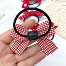 Fashion Girls Cute Wave Point Hair Rope Head Rope Headwear Double Horsetail