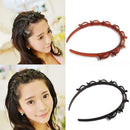 2PCS Double Bangs Hairstyle Hairpin Hair Accessories Black+Coffee hot.