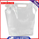 5L Falten Trinkwasser Behälter Handheld Portable klar Wasserbeutel Camping Wasse