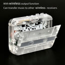 Stereo Walkman FM Radio Bluetooth-compatible Cassette Tape Player (Clear) Newly