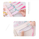 Girls Ruler Bookmarks Cartoon Stationery Wooden Radish Rabbit Tassel Bookmark