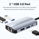 Adapter 4K HDMI Gigabit Ethernet Docking Station USB Type-C Hub For Laptop PC
