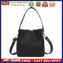 Fashion Mini PU Leather Handbag Tote Pure Color Shoulder Crossbody Bucket Bag