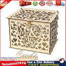 Wood Wedding Card Box DIY Mr Mrs Hollow Love Wedding Supplies Gift (02) Newly