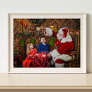 Santa Claus Oil Paint By Numbers Kits Canvas Christmas Drawing DIY Coloring Gift