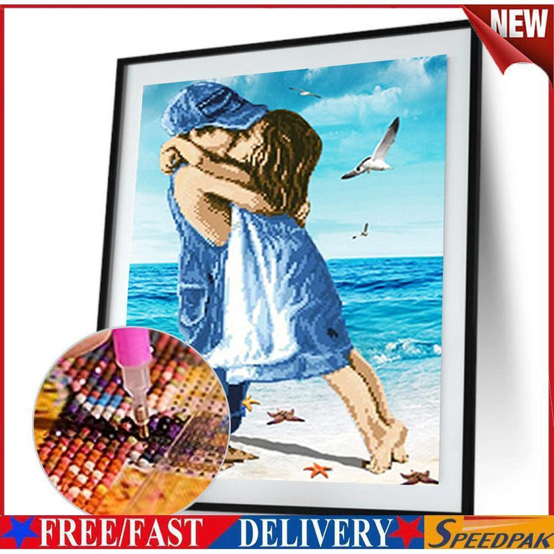 Seaside Lovers Diamond Painting Embroidery DIY Cross Stitch Home Decor