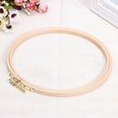 DIY Wooden Cross Stitch Frame Needlework Hoop Ring Embroidery Tool(18cm) Newly