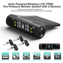 AN001 Solar Car TPMS Tire Pressure Monitoring System w/ 4 Internal Sensors