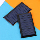 0.3W 5V 60mA Solar Panel Polycrystalline Cell Panel for 3.6V Battery (2pcs)