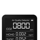 5 in 1 Temperature Humidity Air Quality Carbon Dioxide HCHO Monitor (White)