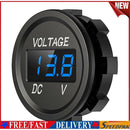 D1 Car Motorcycle DC 12-24V Digital Panel Voltmeter Voltage Meter (Blue)