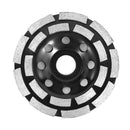 Diamond Segment Grinding Cup Wheel Disc 2 Row Stone Brick Grinder (115mm) Newly