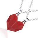 2pcs Wishing Stone Pendant Necklace Statement Link Rope Chain Lovers Jewelry