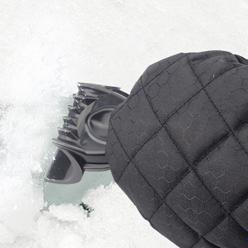 Car Windscreen Snow Scraper+Warm Glove Auto Winter Windshield Ice Remover Sho