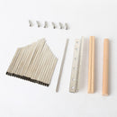 21 Key Kalimba Key+Wood Bridge+Kit Thumb Finger Piano Replacement Parts (A)