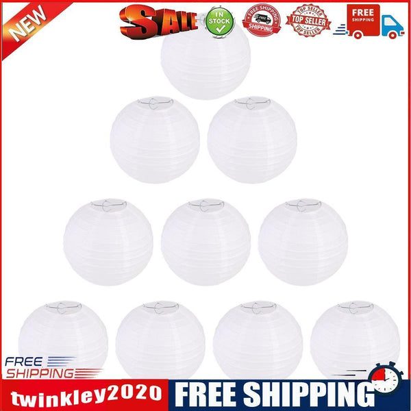 Chinese Paper Lanterns Outdoor Yard Party DIY Lamp Light Shell (20cm 10pcs)