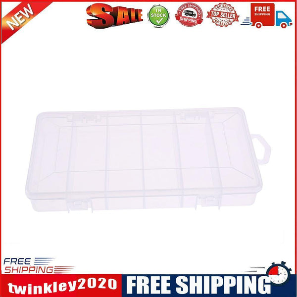 6 Compartments Fishing Lure Plastic Box Portable Kit Storage Case