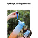 1000ml Sports Water Bottle with Time Marker Outdoor Fitness Cups (Blue) Newly