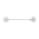 Snowflake Shape Shirt Collar Clips Duck Clip Clasps Cardigan Clip Shawl Brooch