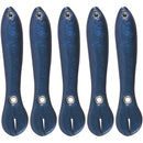 5x 10cm 6g Bionic Loach Fishing Lures Artificial Crankbait Soft Bait (Blue)