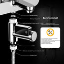 LED Water Temperature Thermometer Shower Celsius/Fahrenheit Display Sensor Newly