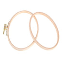 Stitch Bamboo Frame Embroidery Hoop Ring Oval Hand DIY Needlecraft Home Proximity