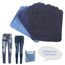 seawang 12 Iron on Patches Repair Elbow Knee Denim Patch for Sweater