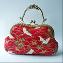 20.5cm Purse Frame Clutch Bag Clasp with Handle DIY Accessories(golden)