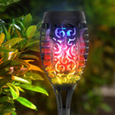 12LED Solar Flame Torch Flickering Lights Garden Lawn Path Decor (2pcs)