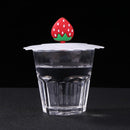 Reusable Silicone Cup Cover Heat Resistant Sealed Leakproof Cups Lid (F)