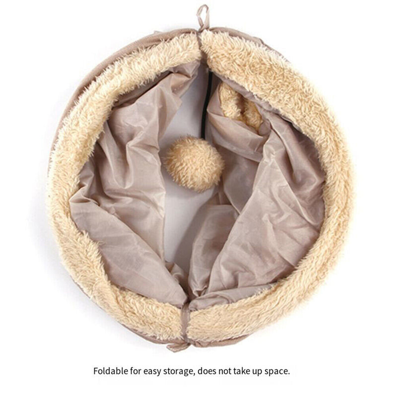 Pets Cat Toys Kitten Channel Funny Kitten Playing Tube Balls Collapsible Crinkle