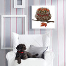 Owl Pattern Partial Cross Stitch 14CT DIY Printed Embroidery Packs Home Decor