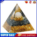 6cm Orgone Pyramid Peridot Crystal Stone Healing Orgonite Energy Chakra (I)