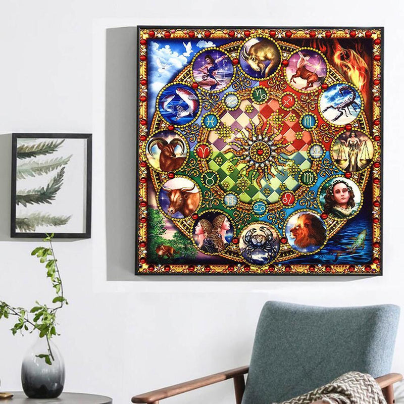 5D DIY Special-shaped Diamond Painting Constellation Cross Stitch Embroidery Kit