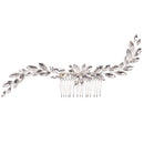 Accessories Leaf Crystal Tiara Hair Combs Bridal Hair Ornaments Flower Hair Pin