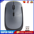 2.4G Wireless Mouse Optical 4 Button 1600DPI Mice w/USB Receiver (Grey)